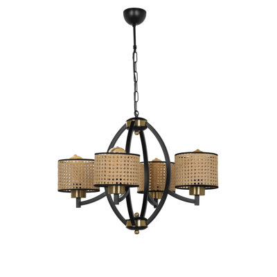 Kikuko 4-Light Shaded Chandelier