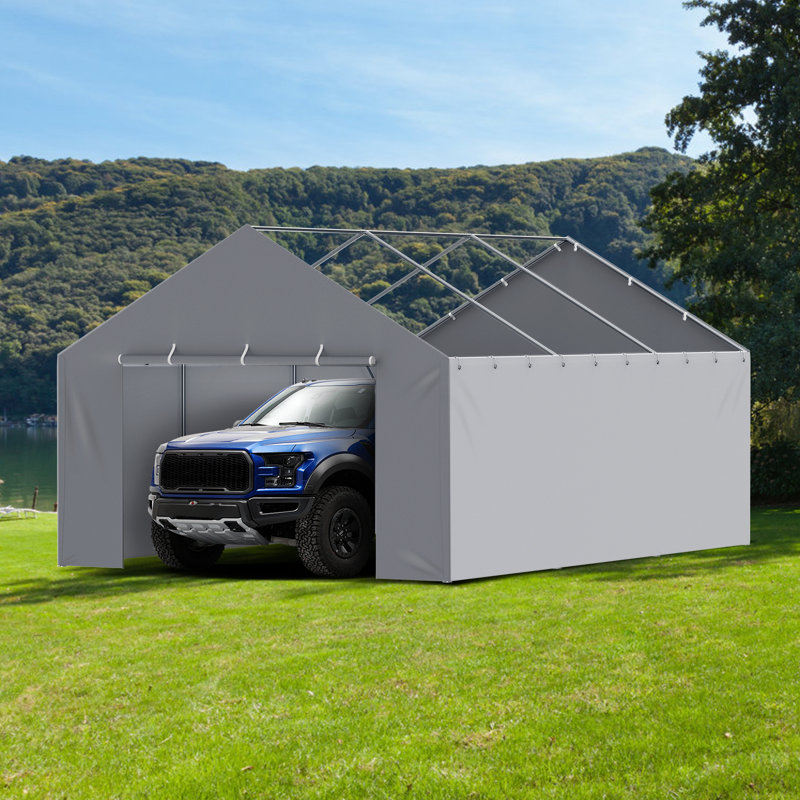 12 Ft. W x 20 Ft. D Garage, Gray