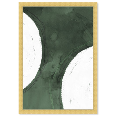 Green Moon Painting by Oliver Gal
