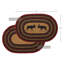 Tapis noir / rouge / brun Peri-2087056531
