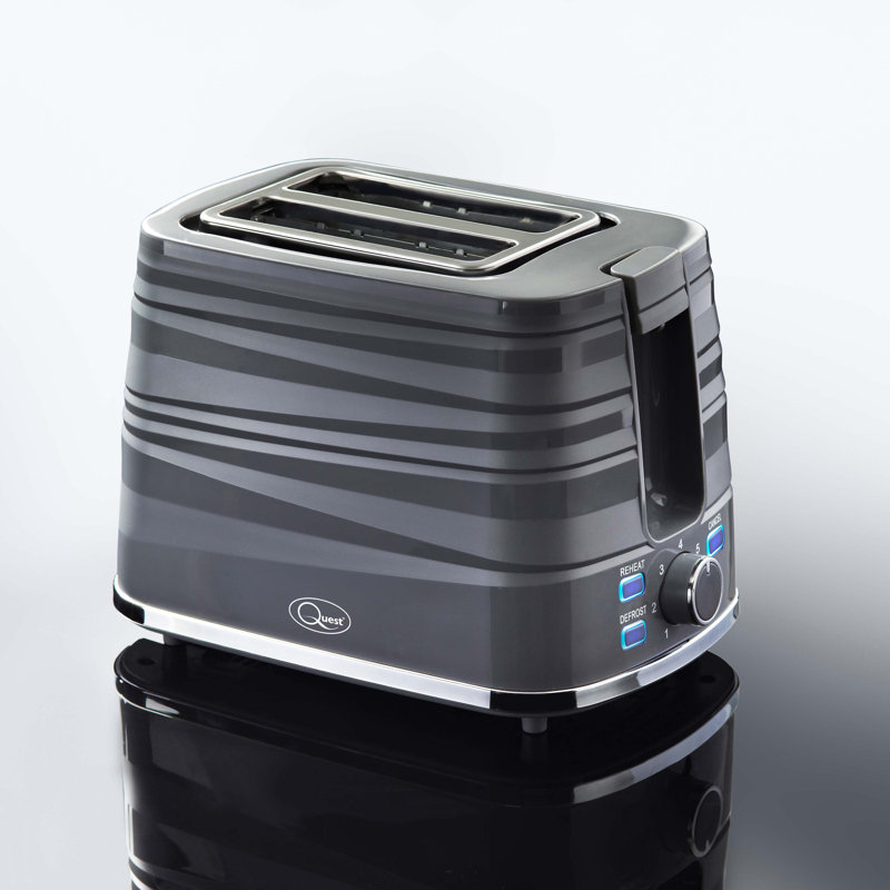 Harmony 2 Slice Toaster - Black, Grey