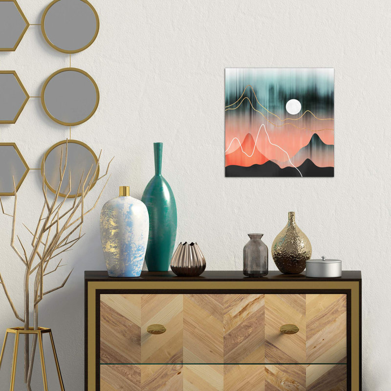 Mountainscape II by Elisabeth Fredriksson - Wrapped Canvas Print, 45.72 cm H x 45.72 cm W x 3.175 cm D