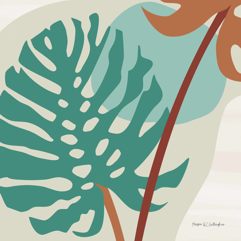 Peinture locale sur toile Monstera, H 20 po x l 20 po