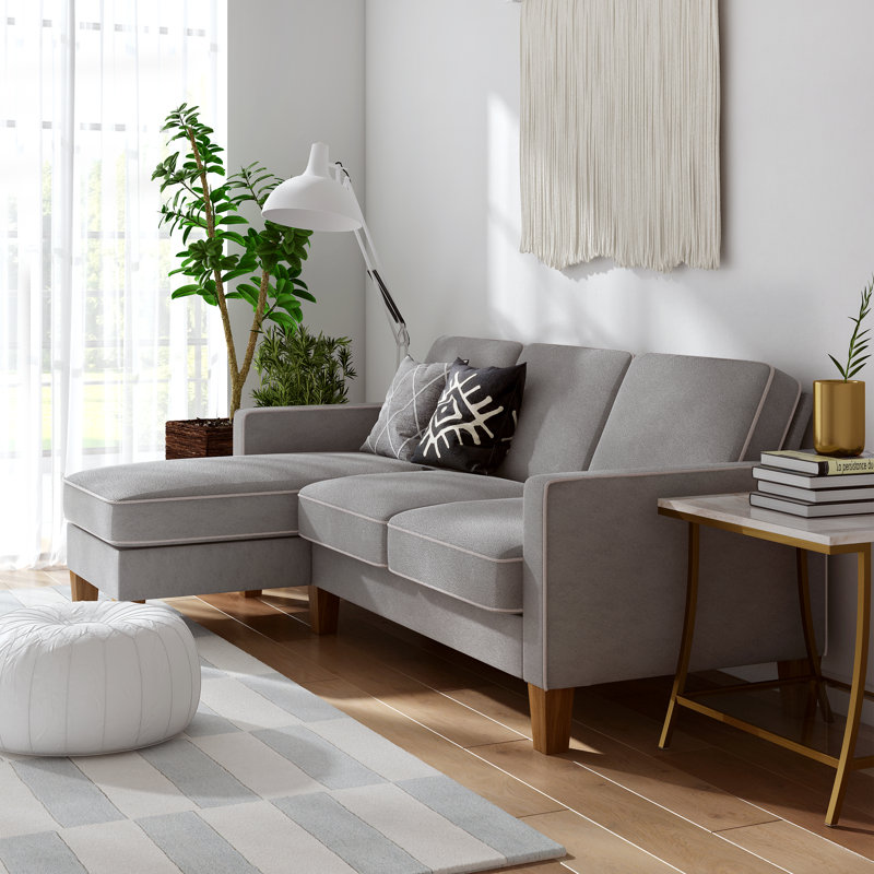 Spearman 3 Seater Chenille Sofa, Grey