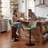 Zager Faux Leather Swivel Adjustable Height Bar Stool -915017404