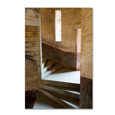 Breonna 'Spiral Staircase' Photographic Print on Wrapped Canvas