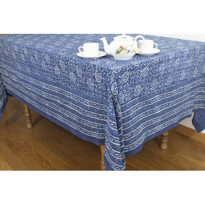 Mishele Rectangle Geometric Cotton Tablecloth