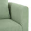 Fauteuil de détente moderne pour la chambre à coucher, fauteuil confortable en mousse et bois avec fonction de glissement et pieds solides