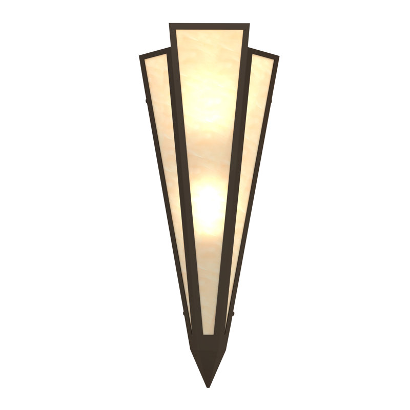 Brum 2 - Light Flush Mounted Sconce, Oil Rubbed Bronze, Sahara Taupe