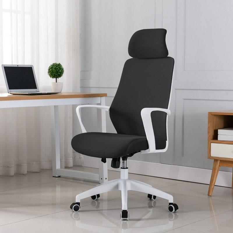Mesh Office Chair with Headrest, Black