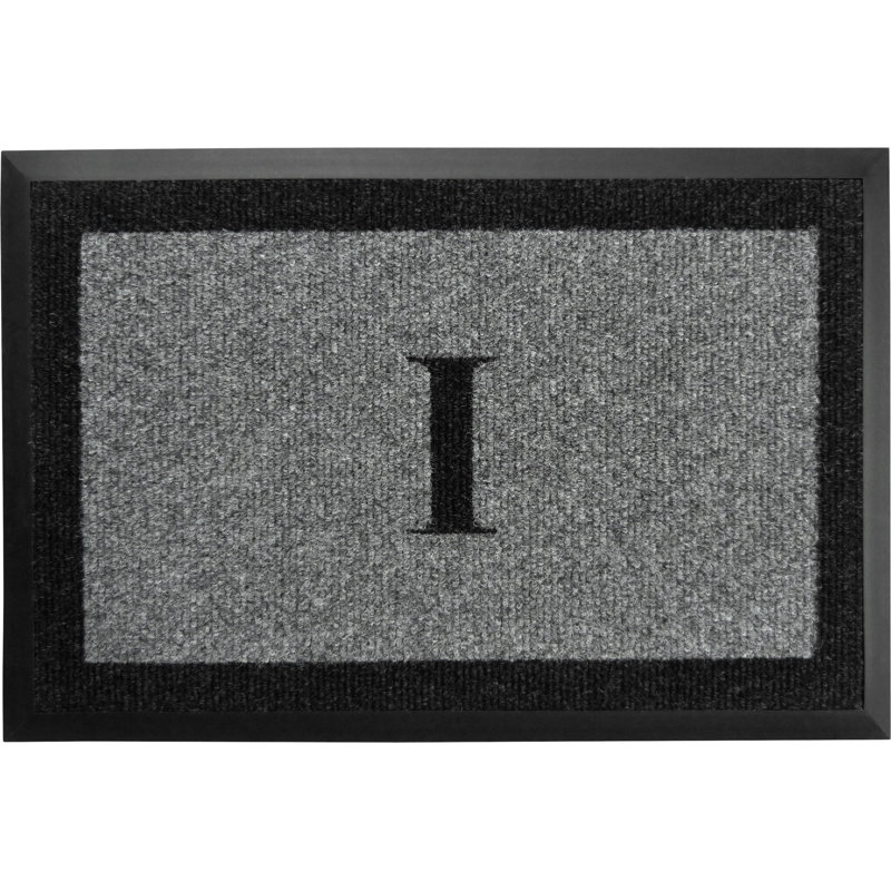 Tapis d'extérieur antidérapant Asai, Gris, I, l 24 po x L 36 po