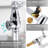Wall Mounted Pot Filler 2-handles Kitchen Faucet With 360° Spout Swivel In Polished Chrome-125397098