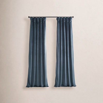 Matra Room Darkening Rod Pocket Single Curtain Panel