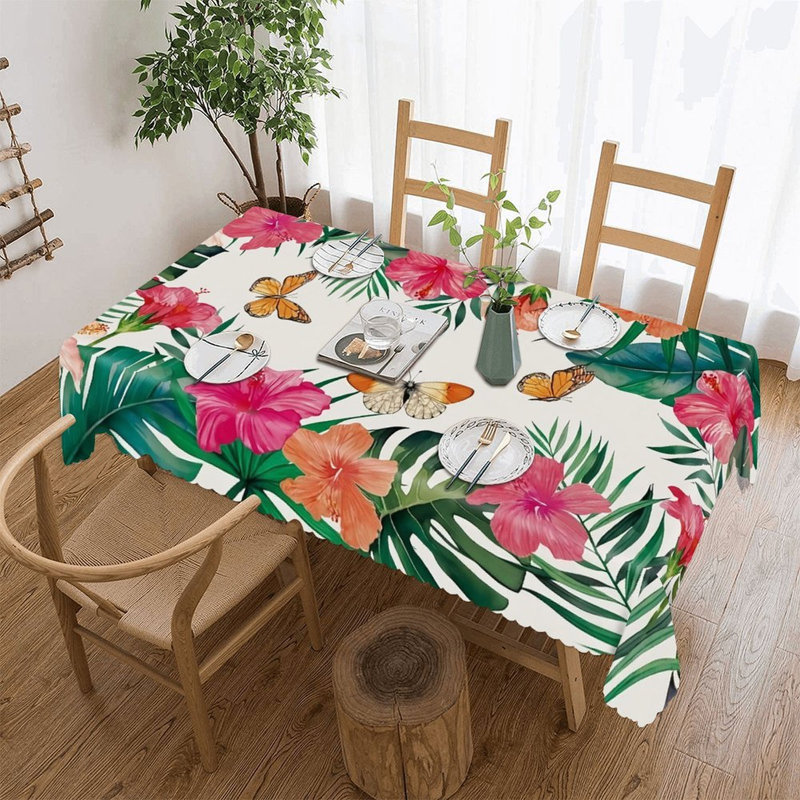 Nappe Tropical Hibiscus Butterfly 60 "x 120"