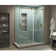 Coraline XL 48" - 52" W x 36" D x 80" H Frameless Rectangle Sliding Shower Enclosure