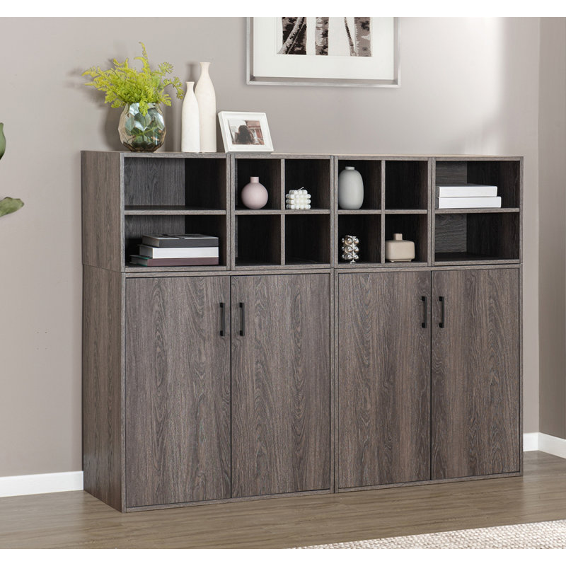 Ensemble d'armoire pour bureau SUNJoy DIY Grand Quub - Rangement spacieux
