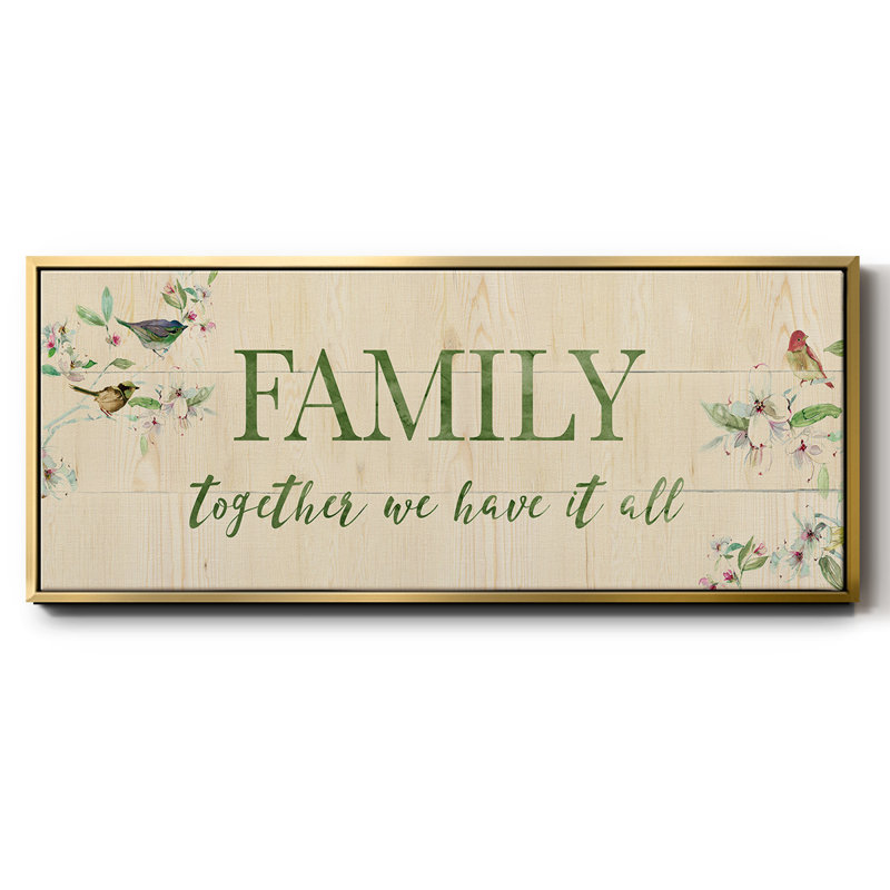 «Family Together» - toile encadrée