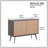 Evalena 42.9 " W Server
