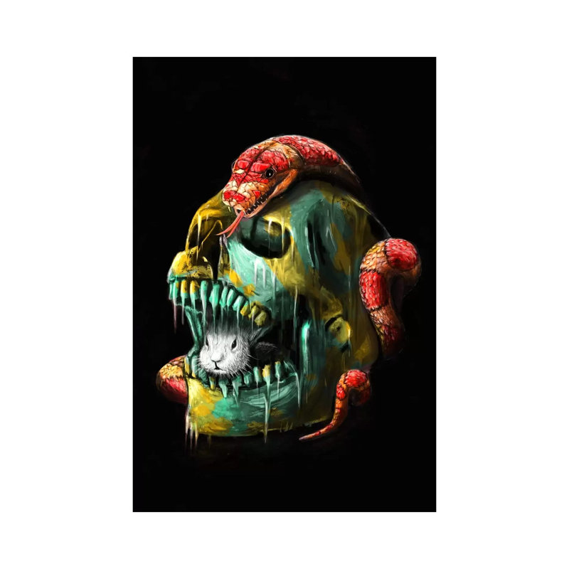 Fear And Desire by Nicebleed - Print on Canvas, Wrapped Canvas, 66.04cm H x 45.72cm W x 1.91cm D