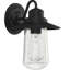 Luminaire de grange d'extérieur noir mat à 1 ampoule H 2,2 po