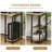 Extra Long Double Computer Desk Mdf Industrial Style Ideal For Home Office