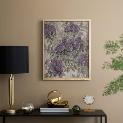 «Vintage Floral Print», impression encadrée CCL XXI - bois massif
