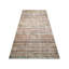 Tapis de couloir gris en laine noué à la main de conception unique 3 pi 11 po x 9 pi 2 po années 1960