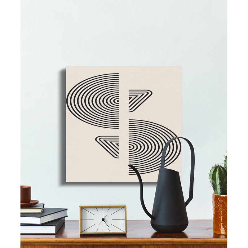 Wrapped Canvas Print Set, 30.48 cm H x 30.48 cm W, Black