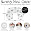 Sloth Aqua and Grey Nursing Pillow Cover Case by Sweet Jojo Designs