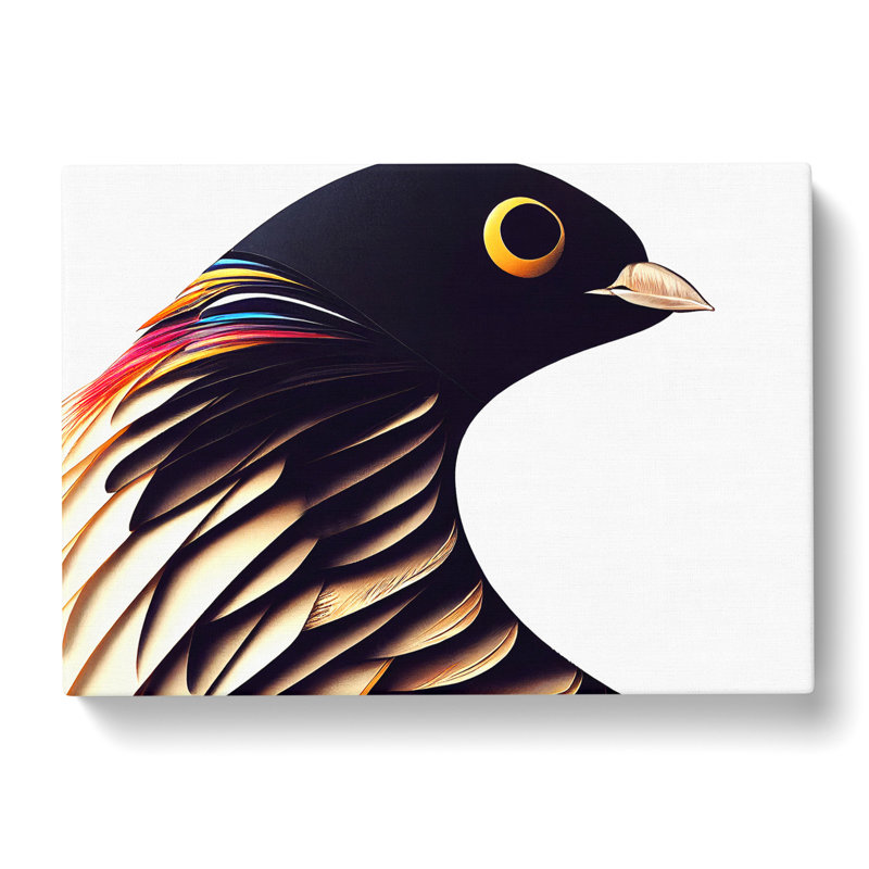 Intriguing Bird Abstract - Wrapped Canvas, 35cm H x 50cm W x 3cm D