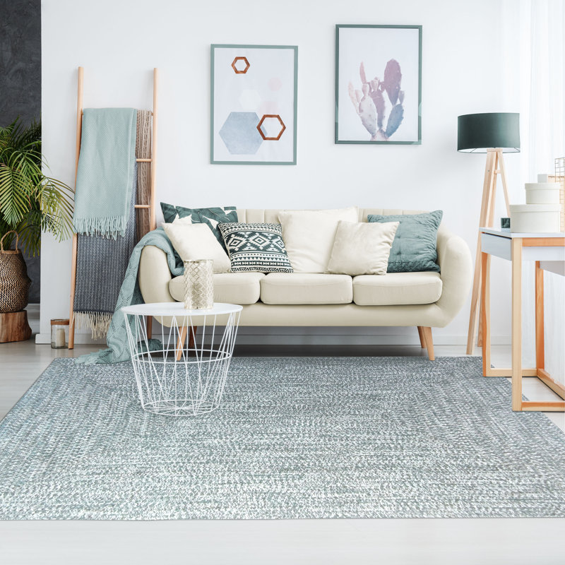 Tapis de couloir ou tapis d'extérieur tressé réversible Ulmer, Rectangle 6 pi x 9 pi