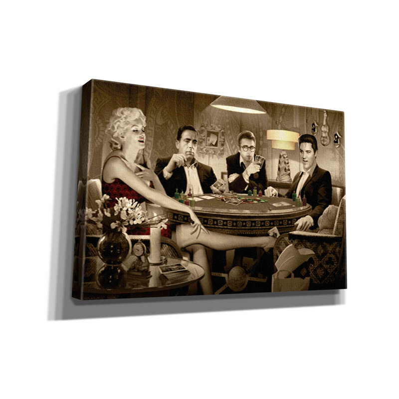 «Four of a Kind» par Chris Consani - reproduction sur toile tendue, H 12 po x l 18 po x P 0,75 po