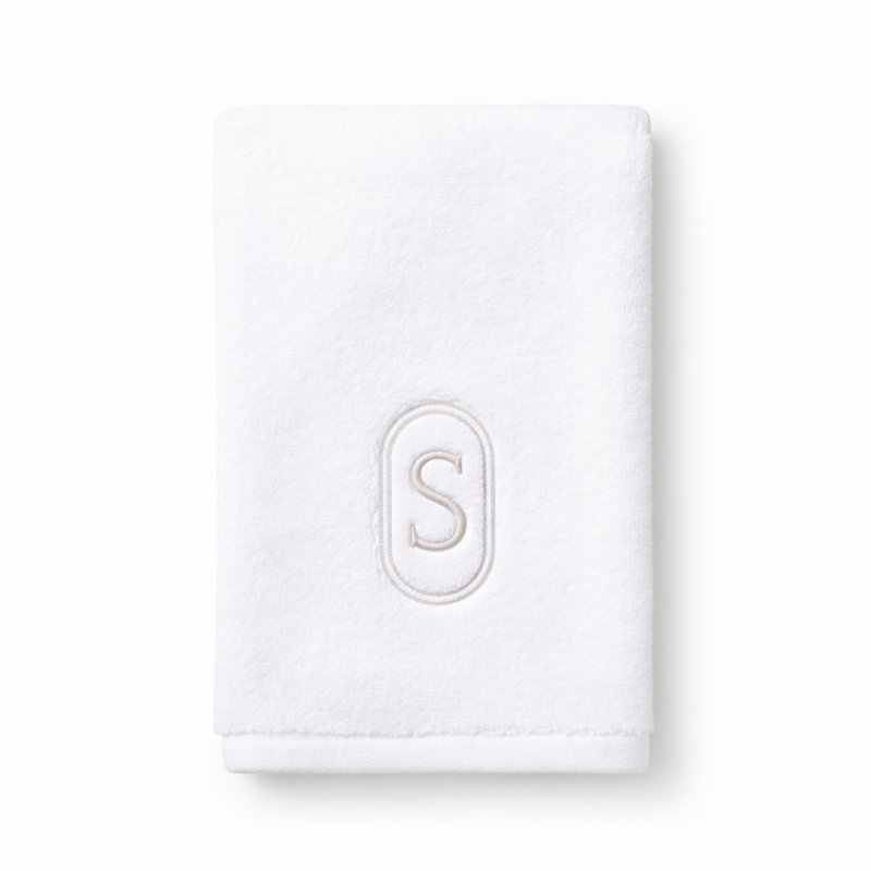 Monogram Embroidered Fingertip Towel, S