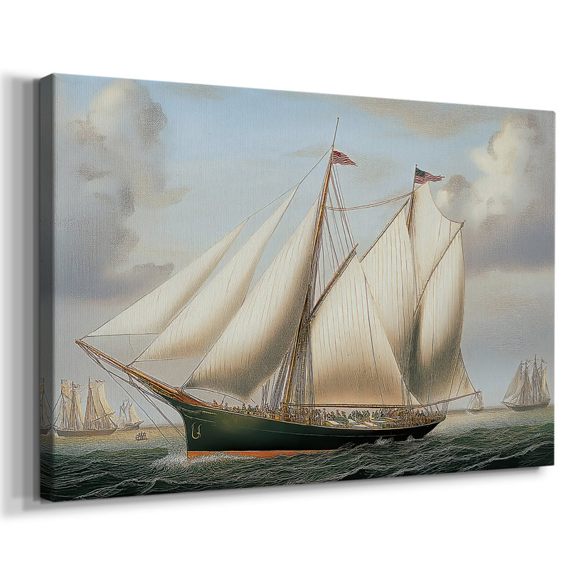 Nautical Series-XCVIII - Cavas enveloppés de galerie, 24 x 36