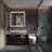 Johnine Touchless Bathroom LED Mirror Gesture Sensor Wall Lighted Frontlit&Backlit 3-Color Dimmable-405466096