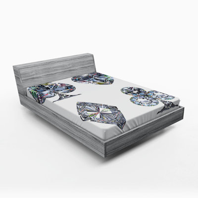 Diamond Microfiber Geometric Fitted Sheet