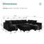 Canapé modulaire en coin avec chaise et repose-pieds Tremee-87232994