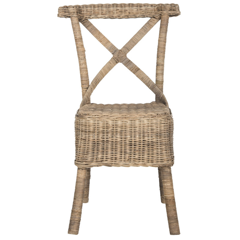 Chaise d’appoint cross back Sephina, Naturel