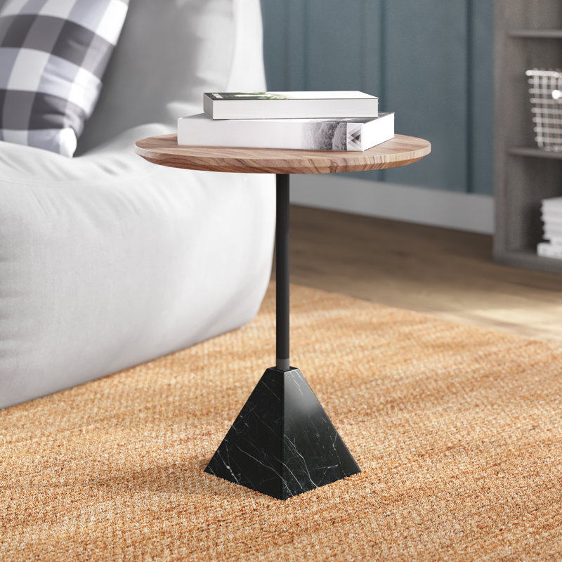 Raasch Solid Wood Top End Table