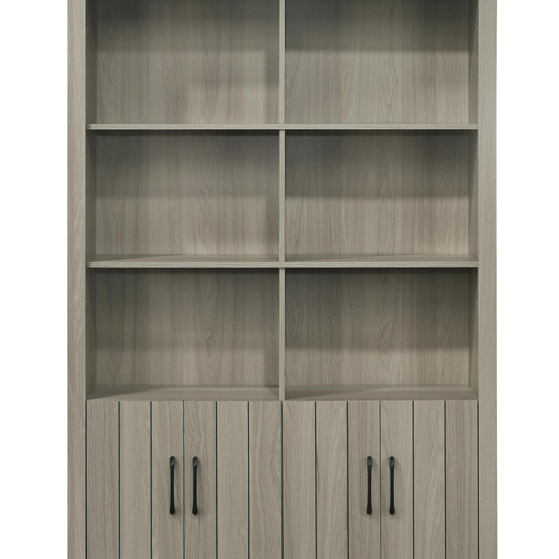 Bibliothèque en chêne gris Nyla