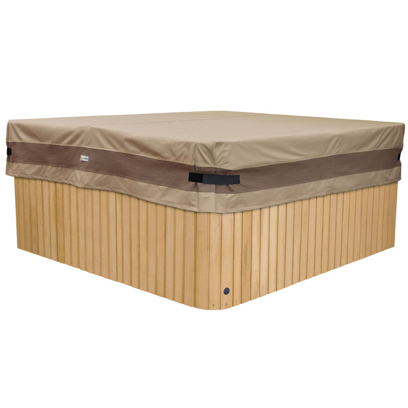 Breunig Freeport Park® Square Hot Tub Cover in Swiss Coffee, 14" H x 88" W x 88" D