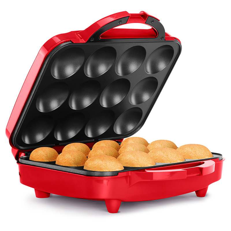 Holstein Housewares Non Stick Cupcake Maker, Red