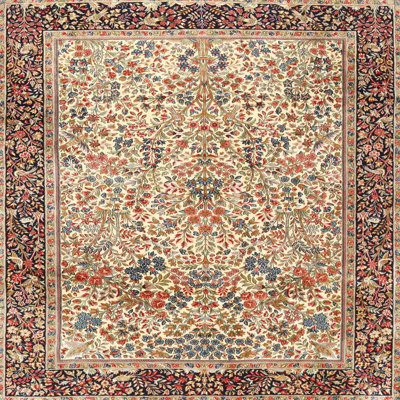 Tapis traditionnel brun / noir