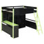 Lit mezzanine en bois avec bureau-2057009461