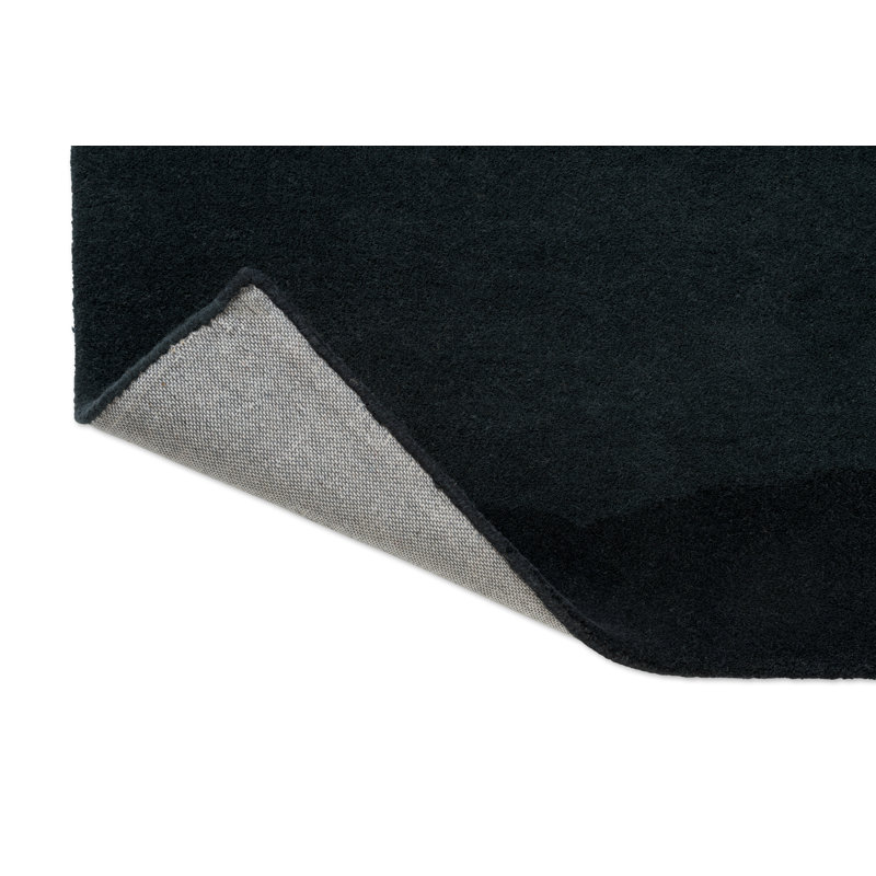 Sedimentary Handmade Wool Abstract Area Rug, Midnight, Rectangle 8'2 x 11'6