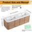 Ensemble de meuble-lavabo mural double 60 po avec plateau en résine Warnor, ensemble de meuble-lavabo double 60 po avec lavabo en résine-686796327-686796326