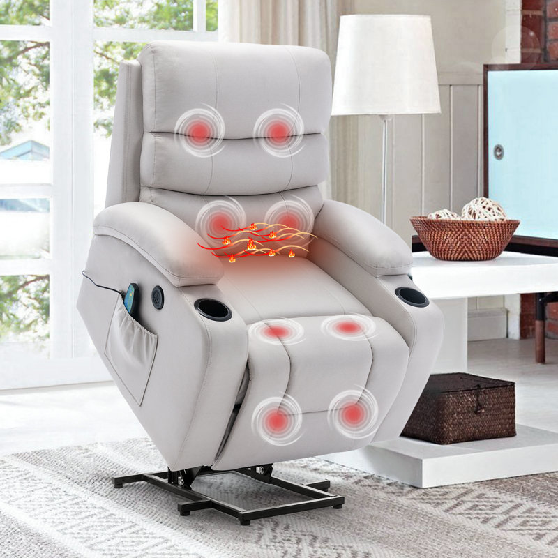 Taichi Heated Massage Chair, White