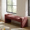 Banc d'appoint rembourré moderne l 58,5 po Arlesia