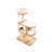 3 Tiers Cat Tree with Condons,Perch,Scratching Posts