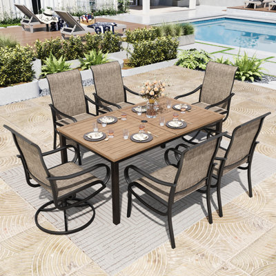6-person Patio Dining Outdoor Table Set